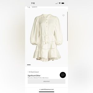 Significant other Theodora dress size 10